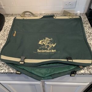 Vintage 1999‎ Southwestern Exposition Garment Bag Green Suit Travel Rodeo Show